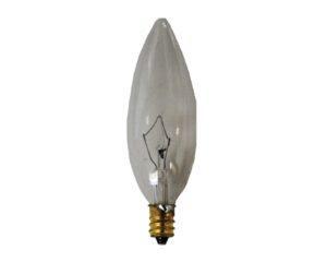 CHANDELIER BULB, CANDELABRA BASE