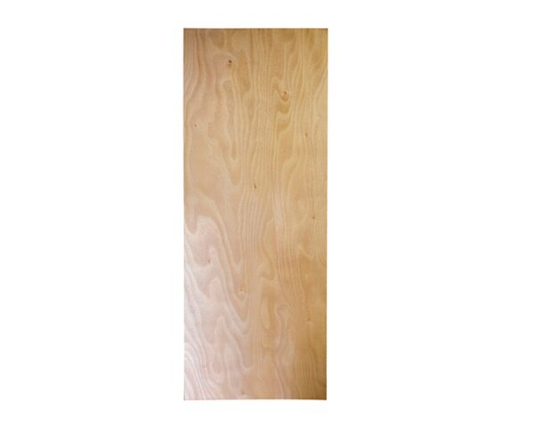 A wooden plank on a white background