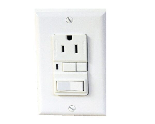 GFI Receptacle With Toggle Switch